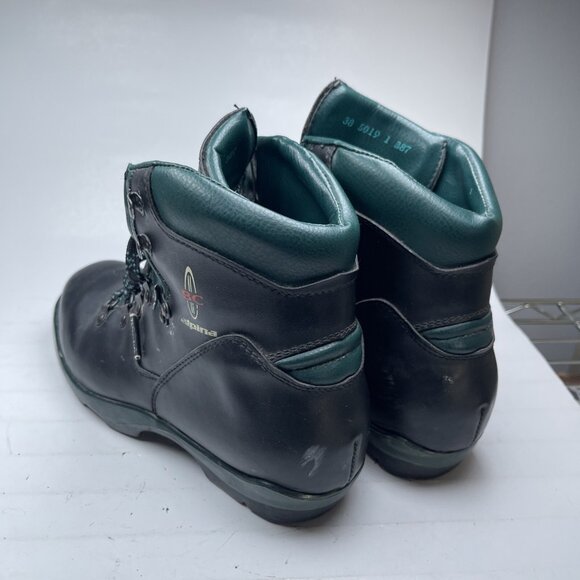 Alpina NNN BC Cross Country Ski Boots Black & green Size 38 EU - Picture 4 of 16